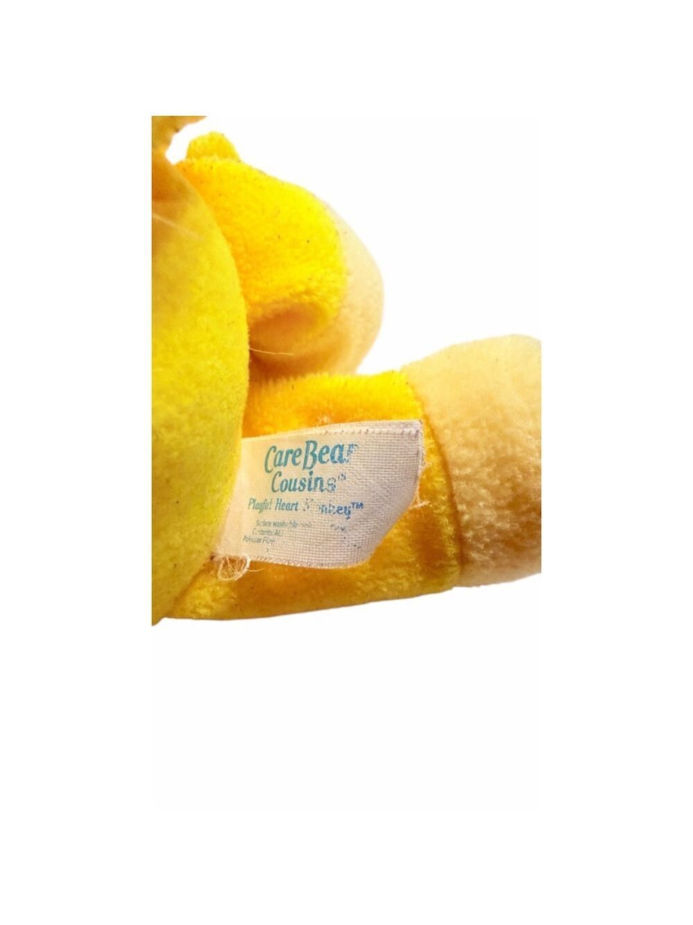 Care Bears Cousins Playful Heart Monkey Plush Yellow Vintage 2004 - Picture 9 of 11